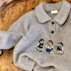 Sweatshirts Neugeborene Baby Jungen Mädchen Vlies Cartoon Bären Hoodie Kind Kleinkind Kinder warmes Top Frühling Herbst Winter Pullover Baby Kleidung 18m7y