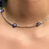 Colliers perles Danity Choker Beach Vibe Bohemian Jewelry Evil Eye Protection,