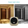 CONTRÔLE 3.0 '' Digital Door Viewer Smart LCD Digital Peephole Door Camera Viewer HD Monitor avec Vision Night View View Angle