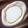 Ожерелья Dieyuuro 316L из нержавеющей стали золотой цвето