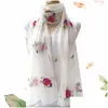 スカーフ女性レースフラワースカーフガールズ刺繍ワイルドサンズンショールadtロング刺繍スカーフドロップ配信dhfxd