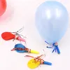 Feestdecoratie 100 stcs bruiloft ballonnen kinderen loisemaker Toys Blowout Whistle Blow a Ballon Candy Bag Gift Accessories