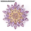 Weimanjingdian Brand Colori assortiti Coffee Purple Red Black o Clear Crystal Elegant Flower Bilant Coro Corce 240423 240423