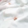 Naszyjniki japońskie słodkie urocze różowe brzoskwiniowe serce łuk wisiork szyjka obrocze dławiki krótkie obojczyk łańcuch chocker naszyjnik biżuteria
