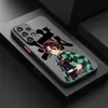 Téléphone portable Brochers Japonais Anime Demon Slayer pour Samsung A04 A11 A12 A13 A14 A41 A51 A71 A81 A91 Lite 4G 5G Case de téléphone translucide givré Y240423