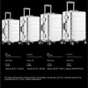 Bagage Suitcase Trolley Bagage Bag Aluminummagnesium Legering Reiskoffer Rollende bagage 20/24/29 inch Carryon Cabin Tolley