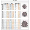 Frère et sœur assorties filles robes princesse vêtements ensembles plaid décontracté à manches longues shirts baby hamper enfants tenue 240420