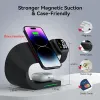 Chargers Magnetic Wireless Charger Stand 15W Induction Usb Chargers Quick Fast Charging Dock Station For iPhone 14 13 12 IWatch Airpods