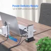 Stationer Lention USB C Docking Station Type C till HDMI 4K60Hz 104M/B SDTF Reader 3.0 för MacBook Pro/Air iPad Peripherals RJ45 1000M Dock