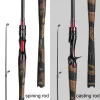 Accessoires Sougayilang 1.98m 2.1m Spinning Casting Fishing Rod Ultralight Carbon Fiber Travel Fishing Rod Drag Power 8kg voor basvissen