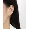 Ohrringe F.I.N.S INS Vielseitige unregelmäßige Linien Real S925 Sterling Silber Ohrringe glatt Abbildung 8 Piercing Ohrstolf Minimalist Fine Juwel