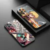 Téléphone portable Brochers Japonais Anime Demon Slayer pour Samsung A04 A11 A12 A13 A14 A41 A51 A71 A81 A91 Lite 4G 5G Case de téléphone translucide givré Y240423