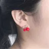 Charm Delysia King Red Cherry Earrings Y240423