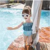 Swimsuit pour enfants, bébé mignon, princesse de printemps chaude, maillot de bain en une pièce, petit et moyen de maillot de bain pour bébé, fille