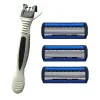 Shavers 12/6pcs scheermesbladen mannen scheren scheermes voor mannen gezichtshaarverwijdering scherp