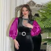 Etniska kläder sammet diamant för 2024 elegant abaya kvinnor muslim långa maxi klänning kalkon dubai kvällsfest arab klänning vestidos jalabiya