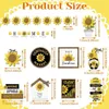 Dekorativa figurer Summer Tiered Tray Decor 17st Sunflower Farmhouse Set for Table Mantel