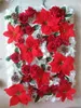 Dekorativa blommor SPR 10st/Lot Artificial Silk Arrangemang Julblommor Vägg för bröllop Bakgrunds bågsbord Flowe