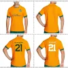 Rugby 2022 Australien Hem Rugby Jersey Shirt 2022/23 Australien Wallabies Home Gold Rugby Training Jersey Size S5XL