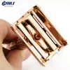 Shavers BAILI Butterfly Safety Razor Rose Gold Double Edge Shaver Twist Open Wet Shaving Men Women Hair Removal with Blades BR177T