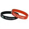 Armbänder 300pcs Country Flag Multicolor Palästina Armbänder Silikonarmbänder