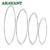 Earrings Aravant 925 Sterling Silver 50MM 60MM 70MM 80MM Hoop Earring For Women Wedding Jewelry Gift