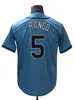 Unisex 2024 Polyester Baseball Jerseys Custom Longoria Myers Boggs Kiermaier Franco Arozarena Size S-4xl