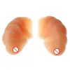 Enhancer Silicone False Breast Fake False Breast Prosthesis Super Soft Silicone Gel Pad stöder konstgjord spiral för kvinnor