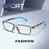 Solglasögon Frames 2024 Fashion Eyewear Retro Square TR Basketball Sports Eyeglasses Myopia Optiska receptbelagda glaser för män oculos