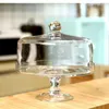 Plates European-style Transparent Glass Display Cake Plate Candy Tall Tray Wedding Birthday Home Decoration