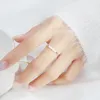 Clusterringe 925 Sterling Silber Mini Perle Verstellbarer Finger rund Offen für Frauen Fein Schmuck Jubiläum Geschenkgroßhandel Großhandel