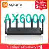 Routers Xiaomi AIoT AX6000 Wireless Router Mesh WiFi6 VPN DualFrequency 512MB Full Gigabit Repeater Signal Amplificador Extender PPPoE