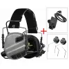 Accessoires Earmor Electronic Shooting Earmuffs M32 CHEETH PHACTIF TACTIQUE ANNULLAGE ET M51 Tactical PTT and Arc Adapter 3-Piece Set