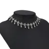 Collane Tenande vintage bohémien tatuare clavicola catena collane perle fiode collane da nappa citi pendenti per donne affascinanti regali di gioielli