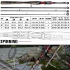 Accessoires Sougayilang 1.98m 2.1m Spinning Casting Fishing Rod Ultralight Carbon Fiber Travel Fishing Rod Drag Power 8kg voor basvissen