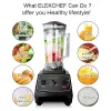 Blenders Elekchef 2200W Cucina professionale Blender 6 Blade 2L Jar Jar Food Mixer Fruit Fruit Food Roborant Fumori Ice BPA Free