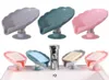 Creative PP Plastic Leaf Shape Soap Dishes Drain Holder Box Bathroom Accessories Toilet Laundry Bathroom Supplies Tray Gadgets4363950
