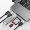 Hubs Typec Thunderbolt 3 Station d'accueil USBC vers USB 3.0 Hub 40Gbps 6 en 1 lecteur de carte SD / TF 6 ports adaptés à MacBook Pro / Air