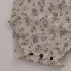 أردية ميلانسيل حديثي الولادة طفل بيجاما مجموعة ملابس الزهور المنزلية