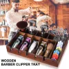 Clippers Wood Barber Clipper Tray Antisp