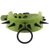 Collane Halloween Cosplay Goth Green Choker Collar collane per donne Emo Punk Balck Spike Geometry Neckace Collana a ciondolo Y2K Gioielli Regali