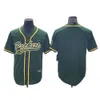 Baseballtröjor Nya Rugby Co -märkessatser förpackningsteam 12#Rodgers Cardigan broderad tröja