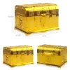 BINS PIRATE TREASURE CHEST Safe Convenient Storage Treasures Box Durable Preteny Toys Cosplay Temed Favors Golden 1