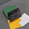 Go Yard Bag Projektanci uchwytu na portfele zippy Mini torebka Wewnętrzna Karta Karta Uchwyt Karta Oryginalne sprzęgło portfela z pudełkiem 9 Kolory GO 608