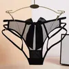 Women's Panties Sexy Womens Sheer Mesh Briefs Ladies Transparent Underwear Hollow Out Underpants Erotic Lingerie Bow Porno See Through