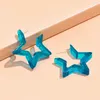 Orecchini per borchie Resin Star Women Corean Fashi