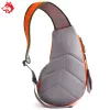 Väskor utomhussport nylon vandring klättring bröstväska orange/röd/blå/grå män axel crossbody vandring sele väska