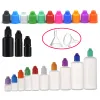 Suits 100pcs 3ml 5ml 10ml 15ml 20ml 30ml 50ml Pe Plastic Dropper Bottle Empty E Liquid Squeeze Vial with Childproof Cap and Fine Tip