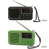 Radio Mini Portable Radio FullWave Bander Pocket Radio Battery 500 mAh World Odbiornik na zewnątrz radio awaryjne do biwakowania turystycznego