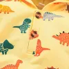 Één-stuks kleding meisje baby dinosaurus print kruippak nieuwe baby cartoon cartoon haped onesie voor kinderen jongens kinderen set